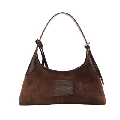THE SMALL BELTED SACK BAG IN SUEDE